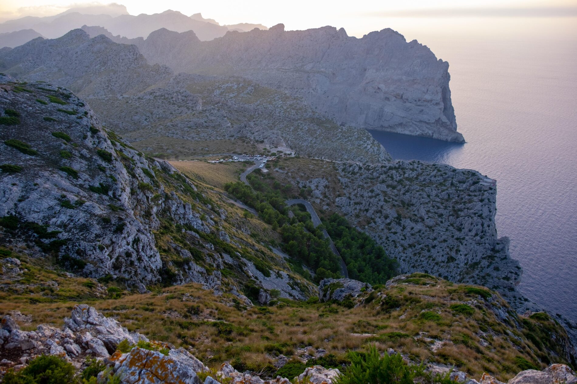 paisaje desde el faro de formentor