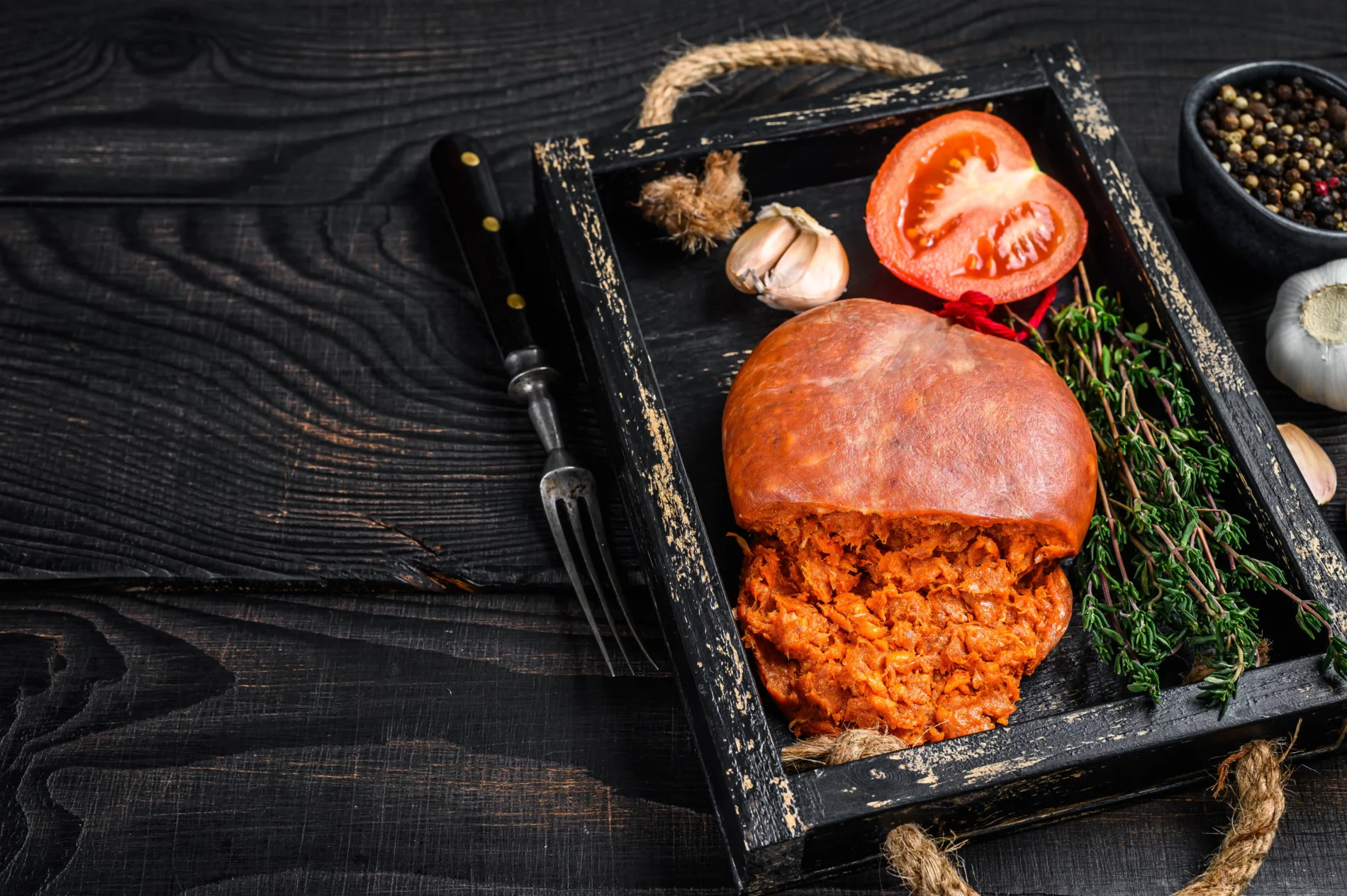 mallorcan sobrassada cured pork meat sausage in a 2021 12 09 04 46 32 utc Todo lo que debes saber sobre Cala Bona, Mallorca
