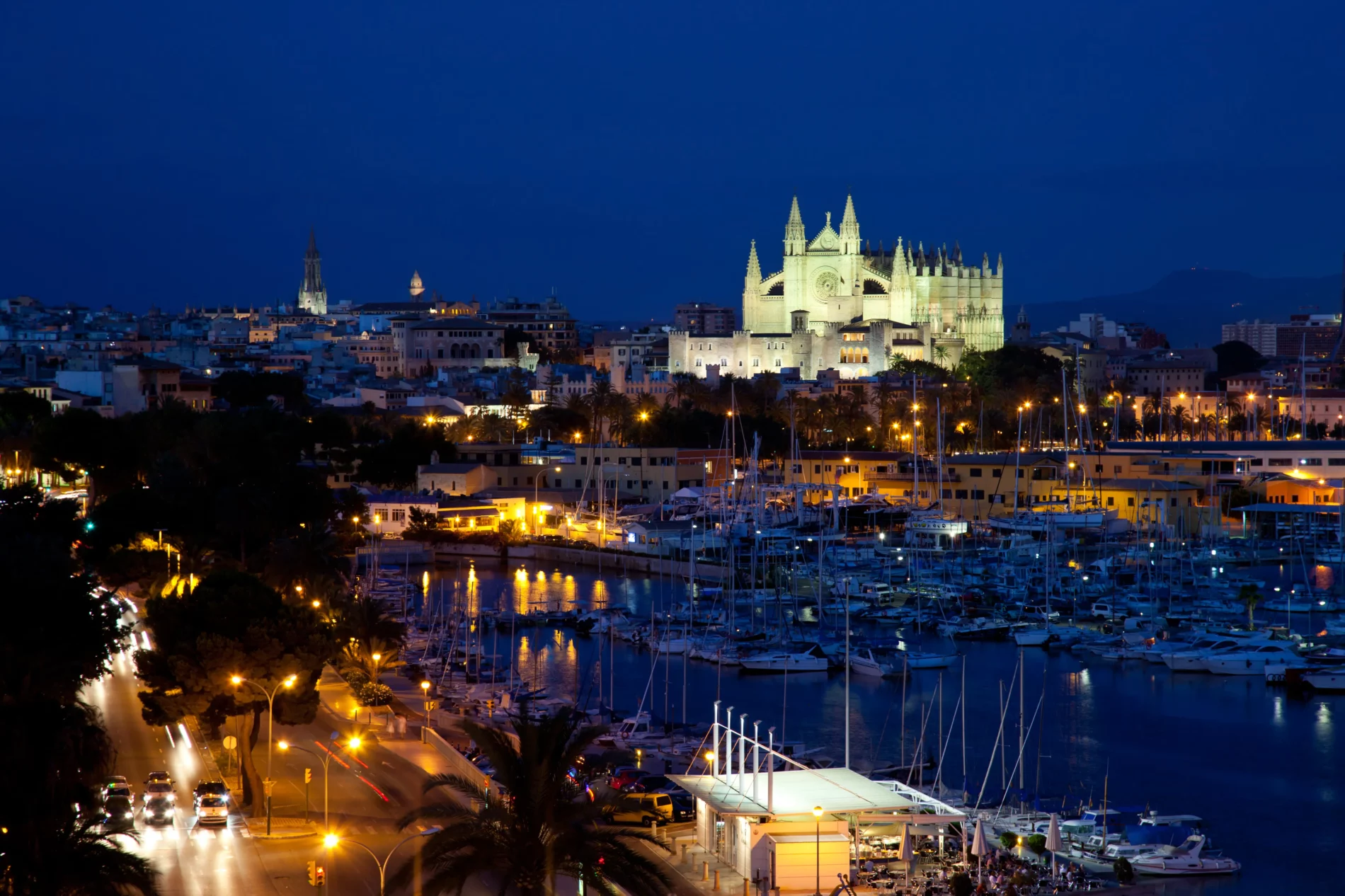 view of palma de mallorca with cathedral santa mar 2023 11 27 05 10 29 utc Fiestas y Tradiciones de Mallorca: La Fira del Ram en Palma y la Feria de Alcúdia