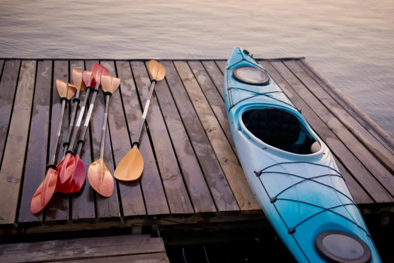 kayak-and-oars-are-dried-on-the-pier-2024-05-29-22-12-36-utc