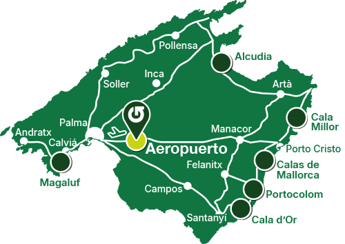 mapa aeropuerto 1 Airport pick-up
